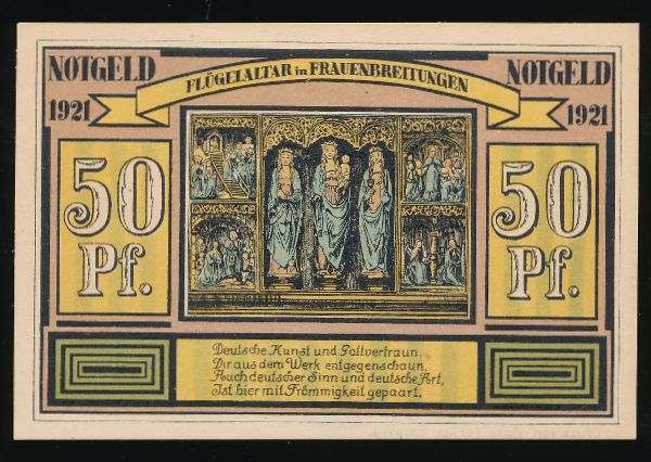 Нотгельды Германии, 50 пфеннигов (1921 г.)