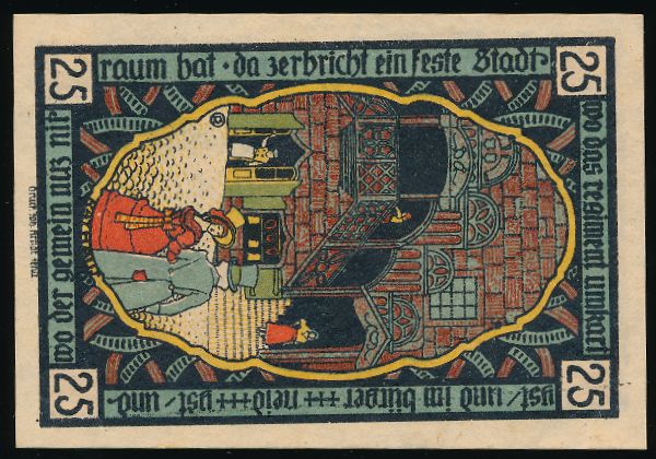 Нотгельды Германии, 25 пфеннигов