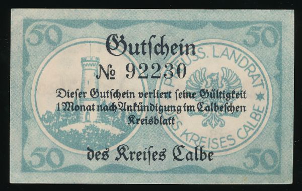 Нотгельды Германии, 50 пфеннигов (1920 г.)