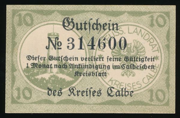 Нотгельды Германии, 10 пфеннигов (1920 г.)