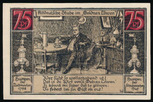 Нотгельды Германии, 75 пфеннигов (1921 г.)