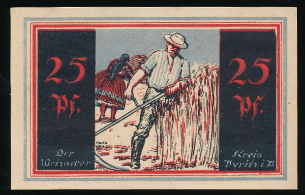 Нотгельды Германии, 25 пфеннигов (1921 г.)