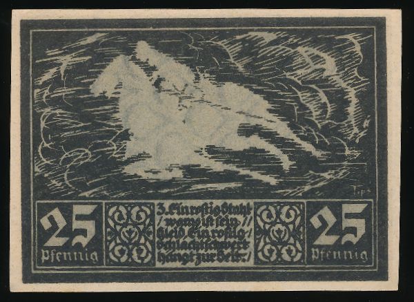 Нотгельды Германии, 25 пфеннигов (1921 г.)