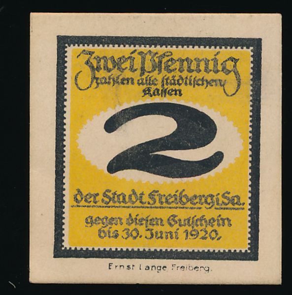 Нотгельды Германии, 2 пфеннига (1920 г.)