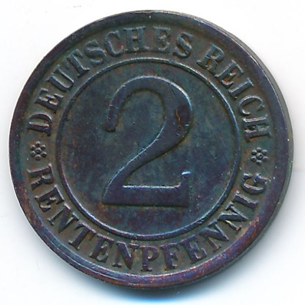 Веймарская республика, 2 рентенпфеннига (1924 г.)