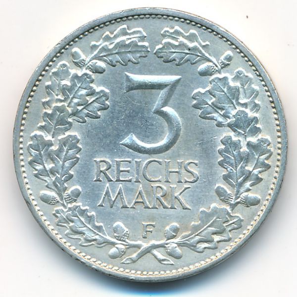 Веймарская республика, 3 рейхсмарки (1925 г.)