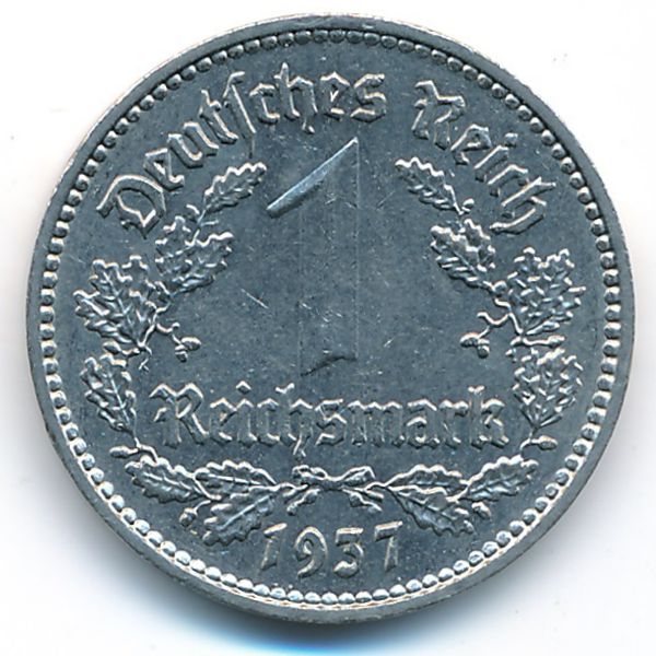 Третий Рейх, 1 рейхсмарка (1937 г.)