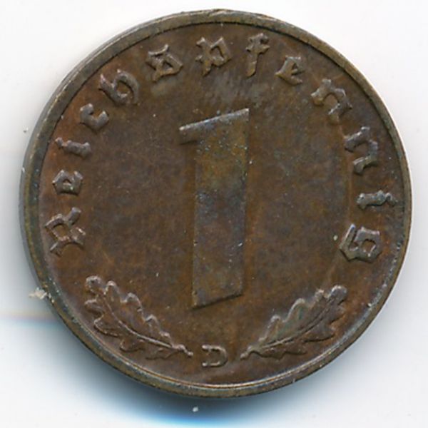 Третий Рейх, 1 рейхспфенниг (1937 г.)