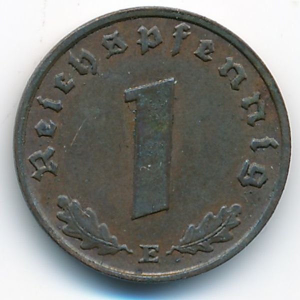 Третий Рейх, 1 рейхспфенниг (1937 г.)