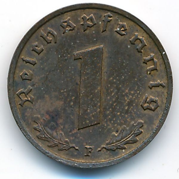 Третий Рейх, 1 рейхспфенниг (1937 г.)