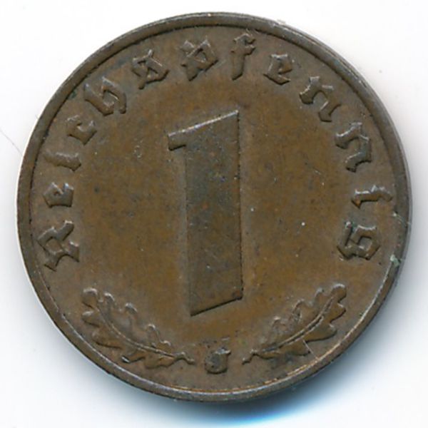 Третий Рейх, 1 рейхспфенниг (1937 г.)