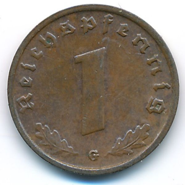 Третий Рейх, 1 рейхспфенниг (1938 г.)