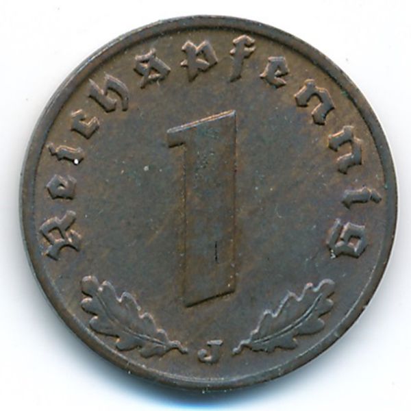 Третий Рейх, 1 рейхспфенниг (1940 г.)