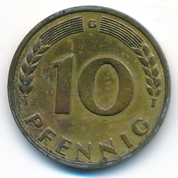 ФРГ, 10 пфеннигов (1949 г.)