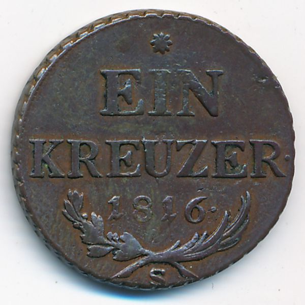 Австрия, 1 крейцер (1816 г.)