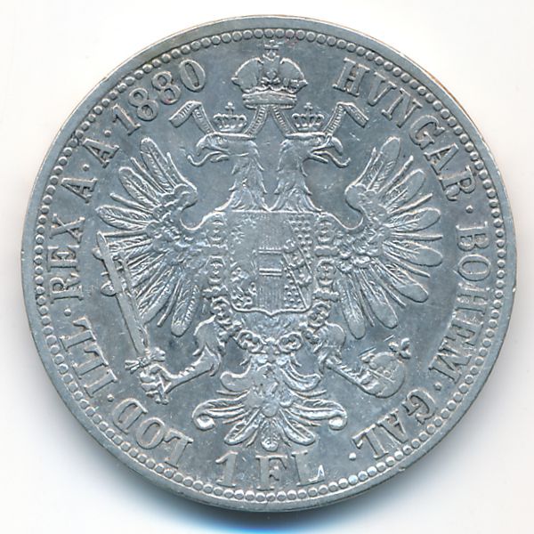 Австрия, 1 флорин (1880 г.)