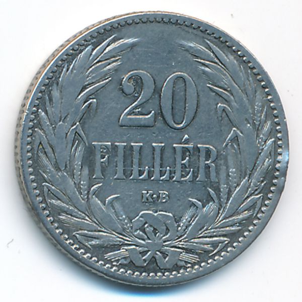Венгрия, 20 филлеров (1894 г.)