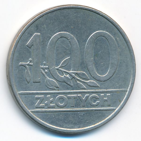 Польша, 100 злотых (1990 г.)