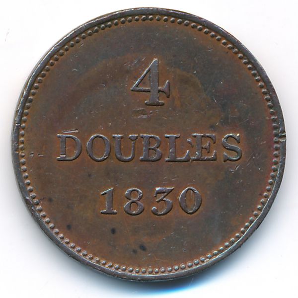 Гернси, 4 дубля (1830 г.)