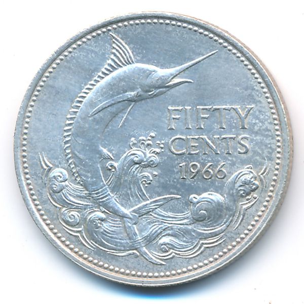 Багамские острова, 50 центов (1966 г.)