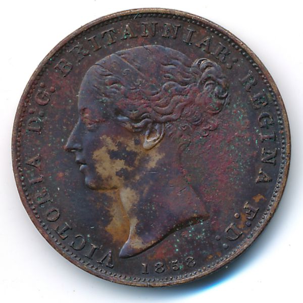 Джерси, 1/26 шиллинга (1858 г.)