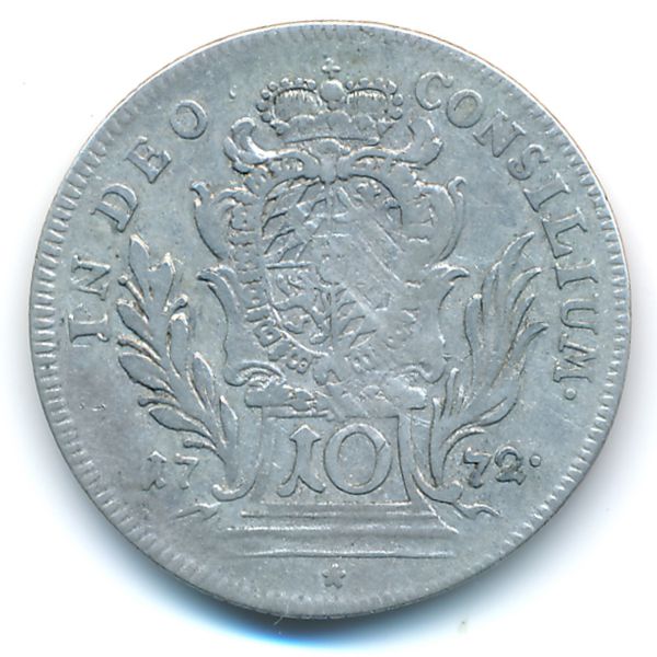 Бавария, 10 крейцеров (1772 г.)