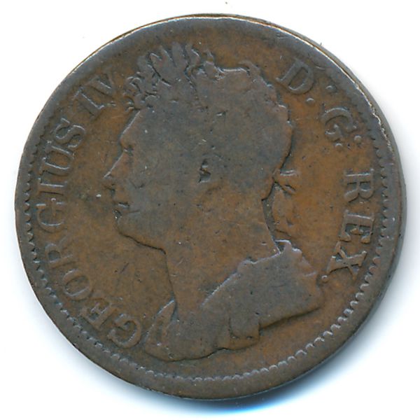 Ирландия, 1/2 пенни (1823 г.)