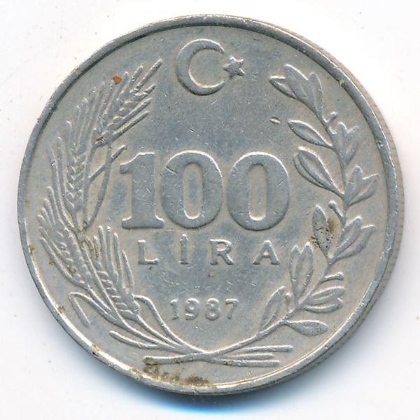 Турция, 100 лир (1987 г.)