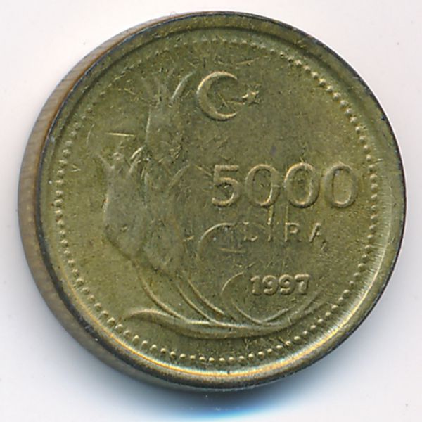 Турция, 5000 лир (1997 г.)