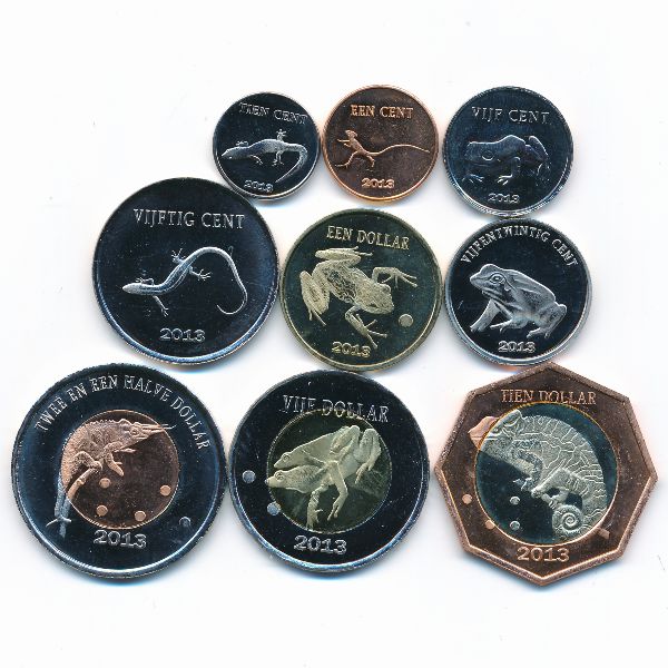 Остров Саба., Набор монет (2013 г.)