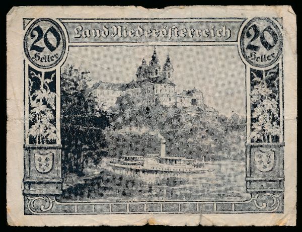 Нотгельды Австрии, 20 геллеров (1920 г.)