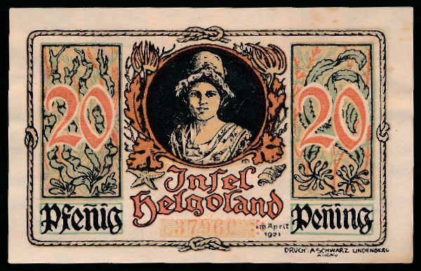 Нотгельды Германии, 20 пфеннигов (1921 г.)