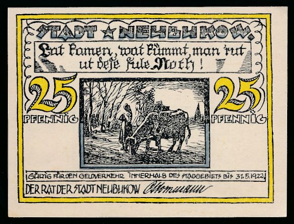 Нотгельды Германии, 25 пфеннигов (1922 г.)