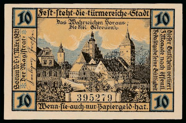 Нотгельды Германии, 10 пфеннигов (1921 г.)