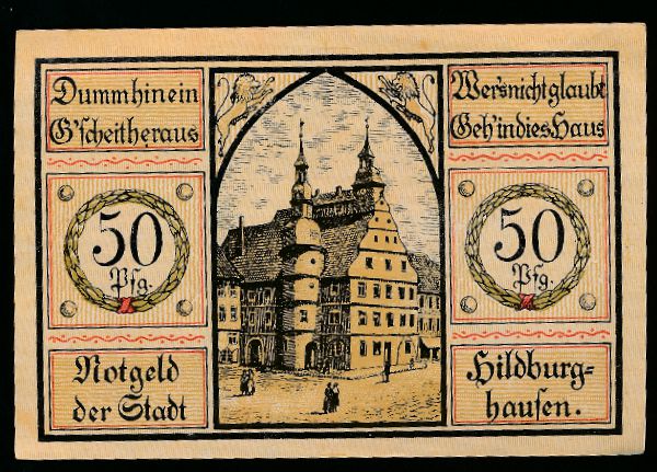 Нотгельды Германии, 50 пфеннигов (1921 г.)