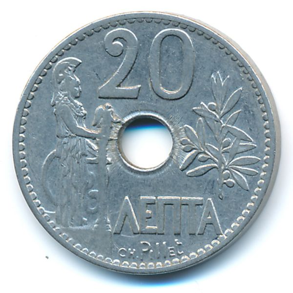 Греция, 20 лепт (1912 г.)