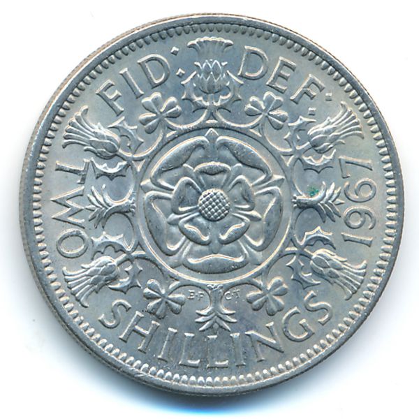 Великобритания, 2 шиллинга (1967 г.)