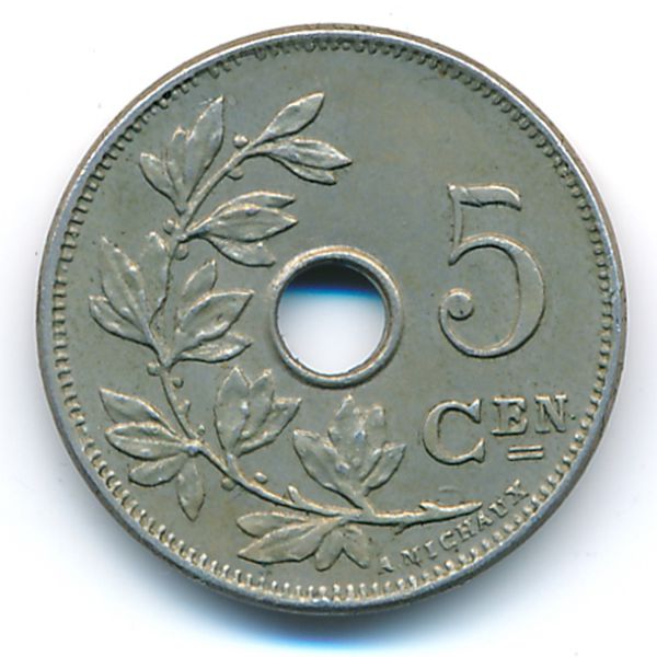Бельгия, 5 сентим (1904 г.)