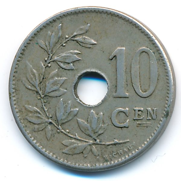 Бельгия, 10 сентим (1904 г.)