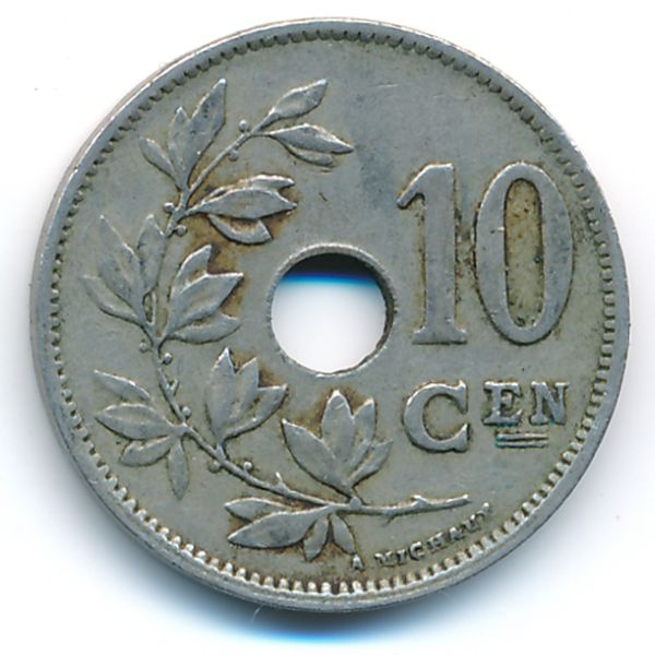 Бельгия, 10 сентим (1921 г.)