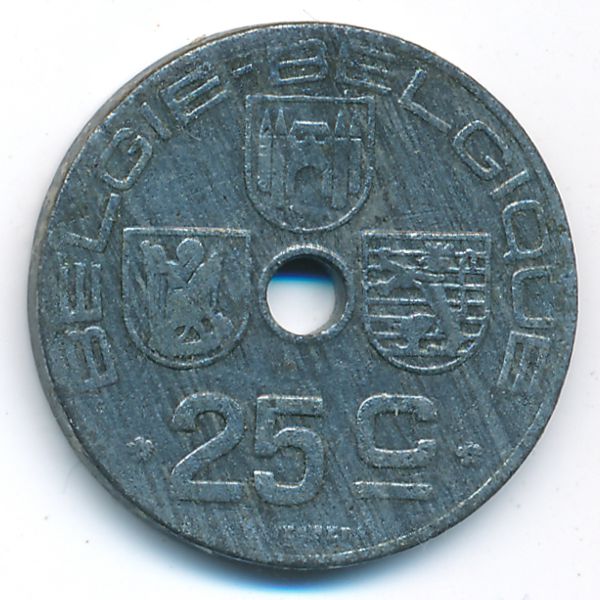Бельгия, 25 сентим (1943 г.)