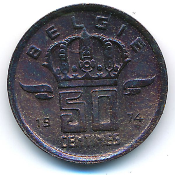 Бельгия, 50 сентим (1974 г.)