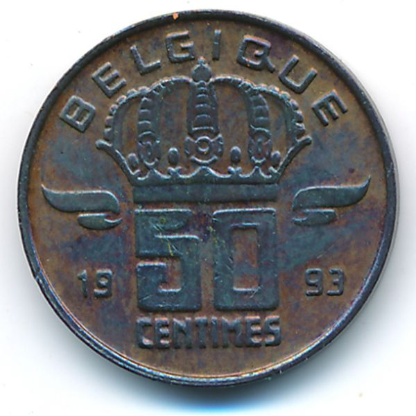 Бельгия, 50 сентим (1993 г.)