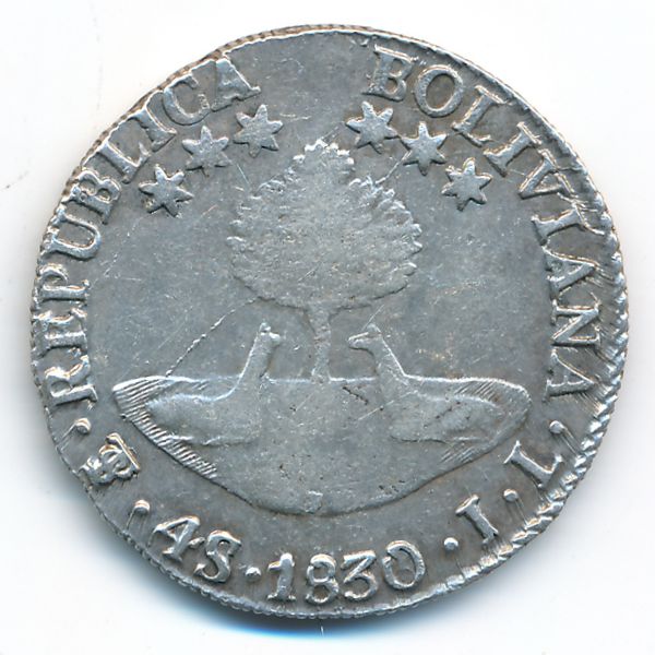 Боливия, 4 соля (1830 г.)