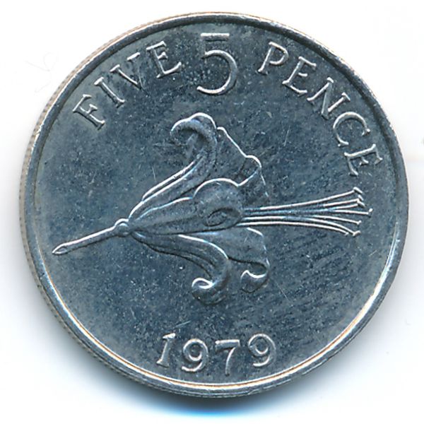 Гернси, 5 пенсов (1979 г.)