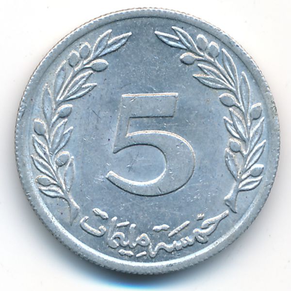 Тунис, 5 миллим (1960 г.)