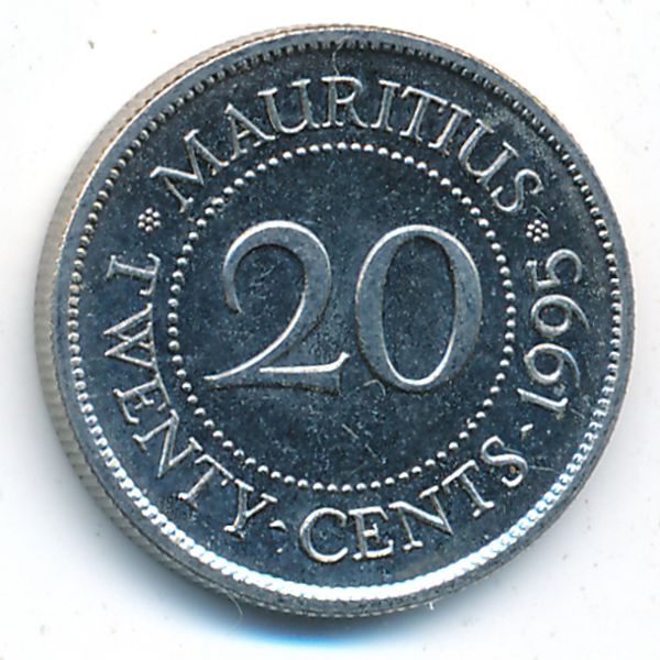 Маврикий, 20 центов (1995 г.)