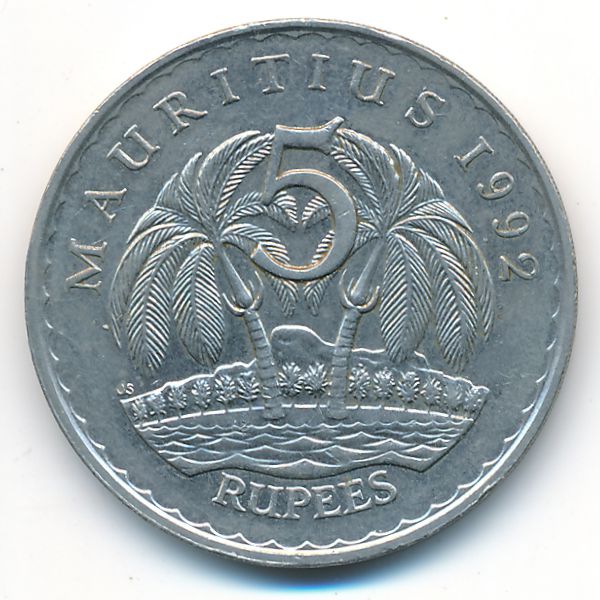 Маврикий, 5 рупий (1992 г.)