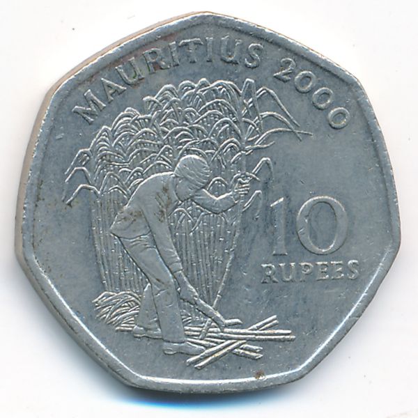 Маврикий, 10 рупий (2000 г.)