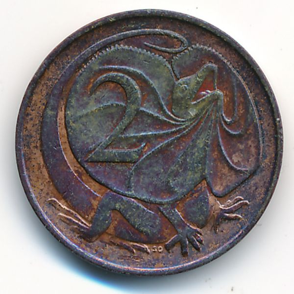 Австралия, 2 цента (1966 г.)